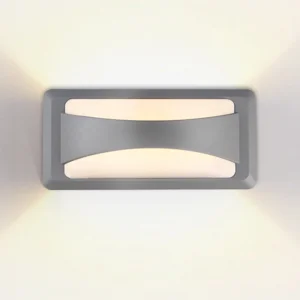 Aplică LED Perete Exterior 12W 550lm Lumină Neutră 4000K IP65 Gri