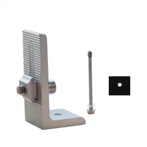 Picior Montaj L Optonica cu Șurub M8x25mm și Tampon Cauciuc pentru Panouri Solare