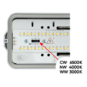 Lampa LED industriala CCT 0.60M, 18W MAX, 220V-240V AC, IP66