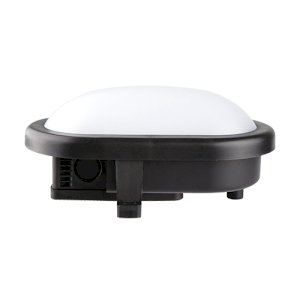 Lampa LED de tavan, 10W, rama neagra, ovala, SMD2835, 4200K, IP44