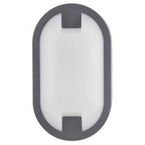 Plafoniera LED ovala, gri, 15W, 4000K, 220-240V AC, IP65