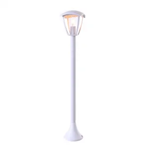 Stâlp Iluminat Grădină 90cm Alb Mat 1xE27 Max 60W Optonica