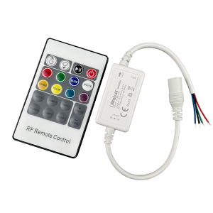 Mini controller RF pentru iluminat LED RGB, 6A, 12-24V DC