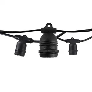 Ghirlandă Luminoasă Exterior E27 15 Socluri 14.4m IP65 Optonica