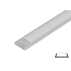 PROFIL ALUMINIU PENTRU BENZI LED FLEXIBIL 2m