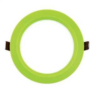 PANOU LED INCASTRABIL ROTUND 6W RAMA VERDE LUMINA NEUTRA