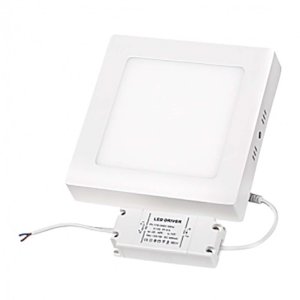 Panou LED pentru montaj aparent, 12W, patrat, SMD2835, 4200K