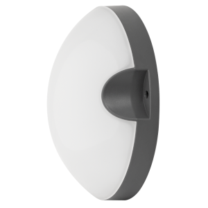 Plafoniera LED rotunda, gri, 11W, 4000K, 220-240V AC, IP54