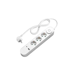 Prelungitor 3 Prize Schuko + USB-A/USB-C 3500W cu Buton ON/OFF Optonica