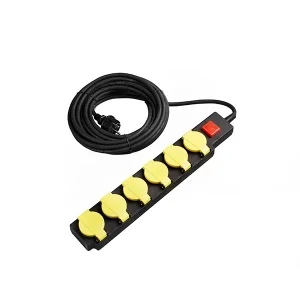 Prelungitor 6 Prize Schuko IP44 10m cu Buton ON/OFF Optonica
