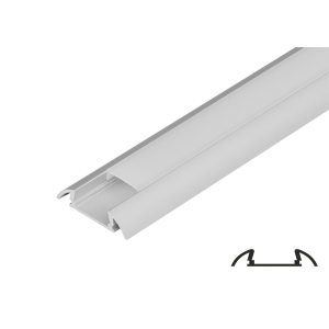 PROFIL ALUMINIU PENTRU BENZI LED LAT APLICAT 2m
