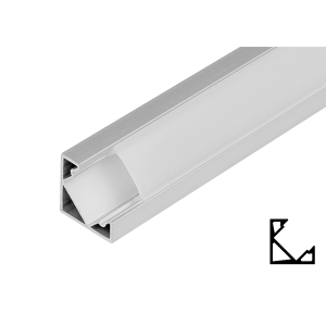 PROFIL ALUMINIU PENTRU BENZI LED UNGHIULAR 2m