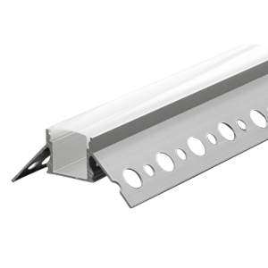 Profil unghiular de exterior aluminiu banda LED pentru rigips, 13mm, 3m - Comenzi sub 25 buc/bax: ridicare din depozit