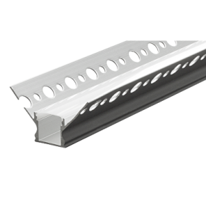 Profil unghiular de interior aluminiu banda LED pentru rigips, 13mm, 3m - Comenzi sub 25 buc/bax: ridicare din depozit