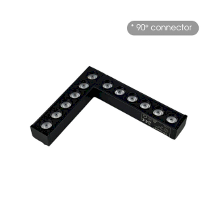Proiector de colt sina magnetica - Lemini Led - Slim25 ∙ 12W ∙ 3000K ∙ Negru