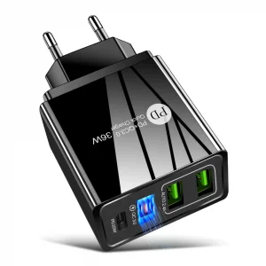 Încărcător Rapid USB 36W PD+QC3.0 3 Porturi Optonica