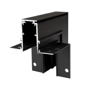 Conector Unghi Concav R20-A pentru Șină Magnetică M20 Negru Optonica