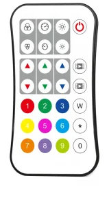 Telecomandă RGB/RGBW 27 Taste 2.4GHz pentru Benzi LED Optonica