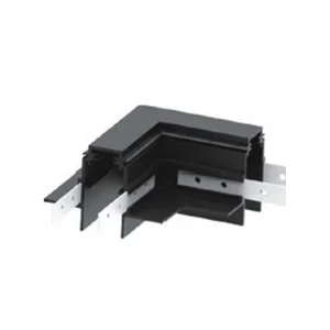 Conector Îngropat Colț pentru Șină Magnetică M35/M20 Negru Optonica