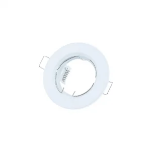 Inel Spot Rotund Fix GU5.3 Aluminiu Alb 2 Bucăți Optonica