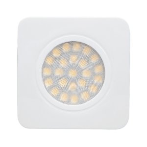 SPOT LED INCASTRABIL, patrat, SMD2835, 3W, 12VDC, 4200K, lumina neutra, IP44