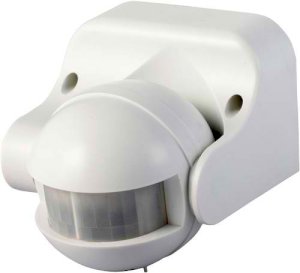 Senzor de miscare, montaj aparent, orientabil, alb, IP44
