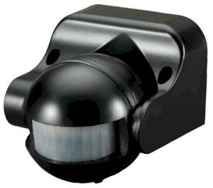Senzor de miscare, orientabil, negru, IP44