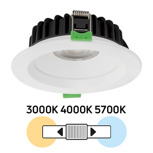 Spot LED incastrabil dimabil TRIAC, rotund, 10W, 60 ,3000K/4200K/6000K, 220-240V AC, IP44