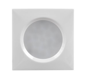 Spot mini LED PENTRU MOBILIER, cu rama, patrat, 1.5W, 4000K, corp alb, LUMINA NEUTRA