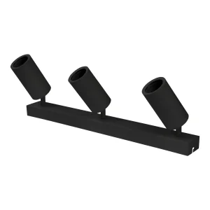 Spot LED pe Șină Triplu GU10/MR16 Negru Reglabil Aluminiu OT1-A6