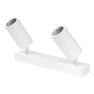 Spot Dublu Orientabil GU10/MR16 Alb 300mm Interior