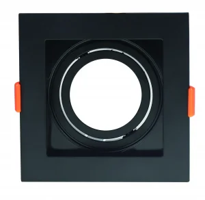 Corp Spot LED Pătrat GU10 Negru 35W Orientabil Interior