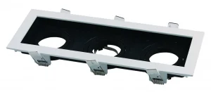 Corp Spot Triplu GU10 Aluminiu Alb/Negru Max 35W Reglabil