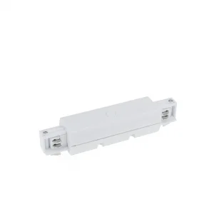 Conector Drept Alb pentru Șină 4 Fire 180mm Optonica