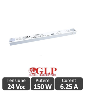 Sursa alimentare Slim GLP LED 150W 24V IP20