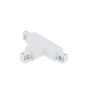 Conector T pentru Șină 4 Fire Alb Optonica OT1-B4
