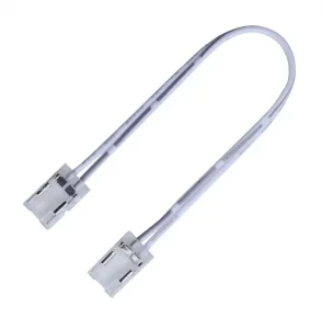 Conector Alimentare Dublu cu Cablu 8mm pentru Bandă LED COB Optonica