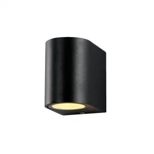 Aplică LED Perete GU10 Aluminiu Negru 35W IP54 Optonica