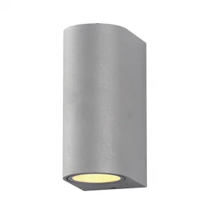 Aplică Perete Aluminiu Argintiu 2xGU10 35W Interior Optonica