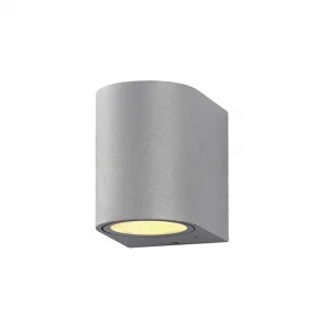 Aplică LED Perete Interior GU10 35W Aluminiu Argintiu IP54 Optonica