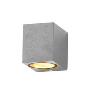 Aplică Perete Interior GU10 Aluminiu Argintiu 35W IP54 Optonica