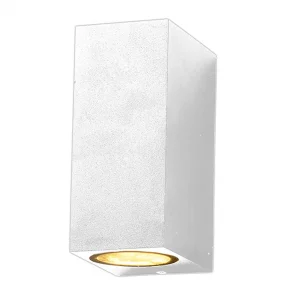 Aplică LED Perete Aluminiu Alb 2xGU10 35W IP54 Optonica