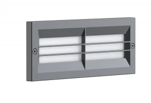 Aplică LED Perete E27 40W IP54 Aluminiu Gri Exterior-Interior Optonica