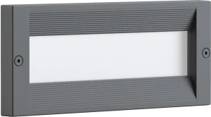 Aplică LED Perete E27 40W IP54 Aluminiu Gri Optonica
