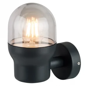 Aplică Perete Exterior E27 Aluminiu IP44 Negru Optonica