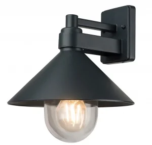 Aplică Perete Exterior E27 IP44 Aluminiu Negru 40W Optonica