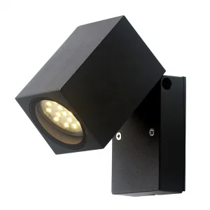 Aplică Perete GU10 Aluminiu Negru 35W IP54 Optonica