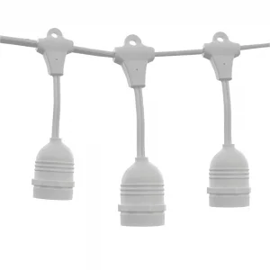 Ghirlandă Luminoasă Exterior 10 Socluri E27 6M Albă IP65 Optonica