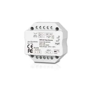 Dimmer WiFi Triac AC 150-360W Optonica cu Telecomandă RF și Control Tuya