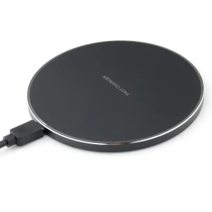 Încărcător Wireless Fast Charge 15W Optonica Negru Compact